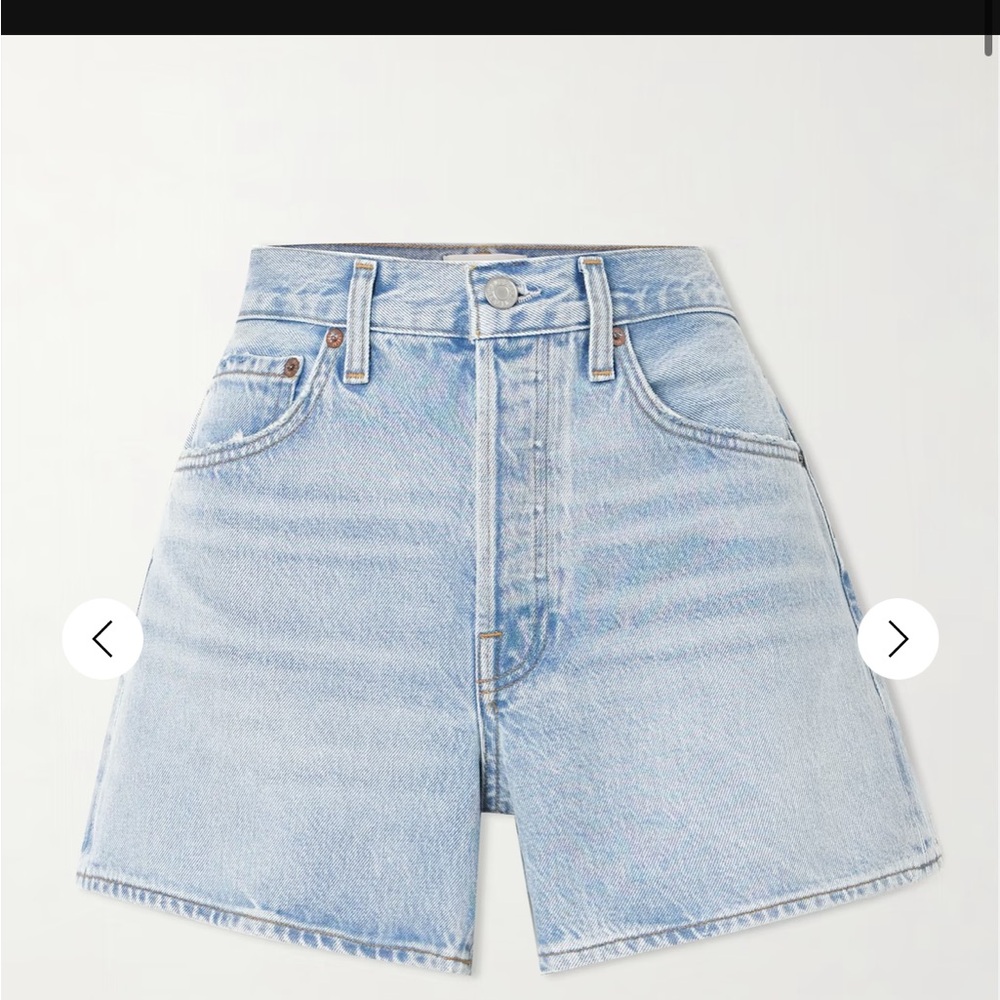 AGOLDE Parker Long Clean denim shorts